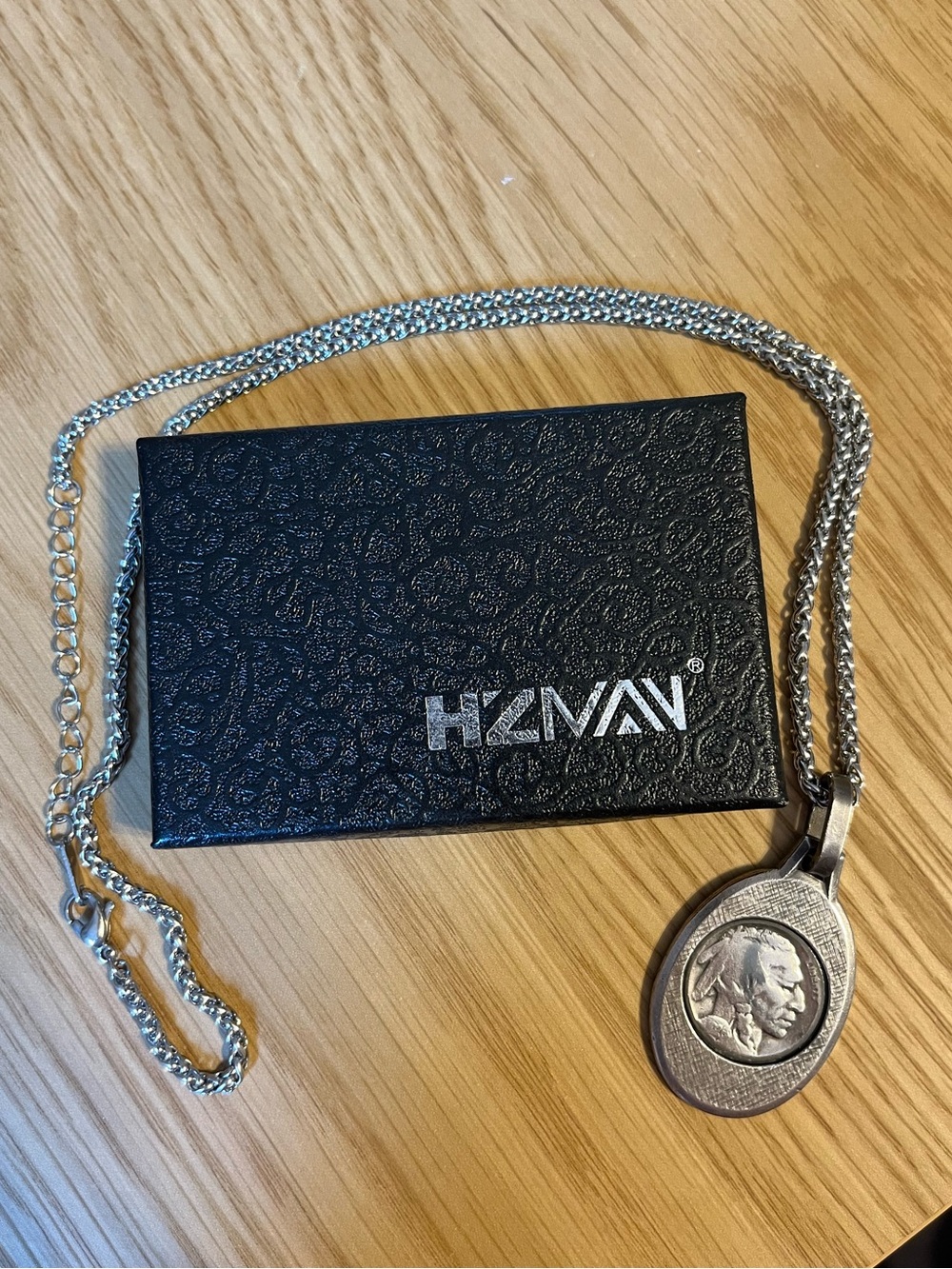 HZMAN buffalo nickel necklace